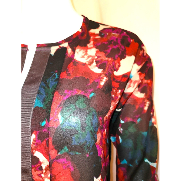 Simply Vera Vera Wang Semi-Sheer Watercolor Blouse - Size PS - Picture 6 of 9